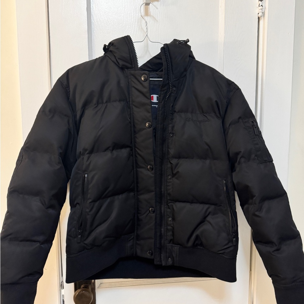 Champion Black Puffer Jacket